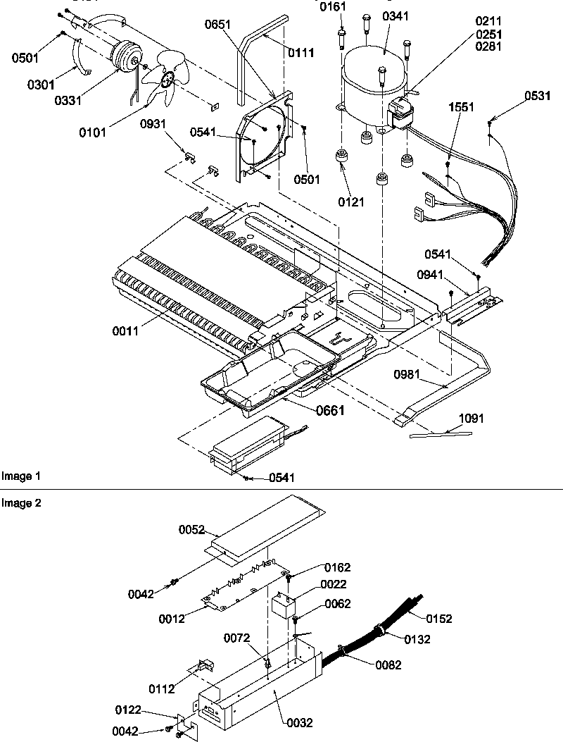 Amana SBDE20S4SW-P1190906WW machine compartment diagram