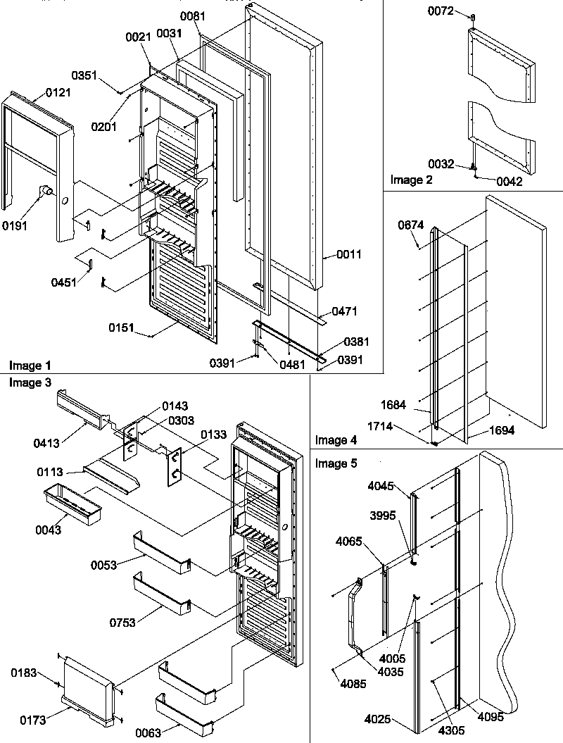 Amana SRD25VPE-P1190326WE refrigerator door diagram
