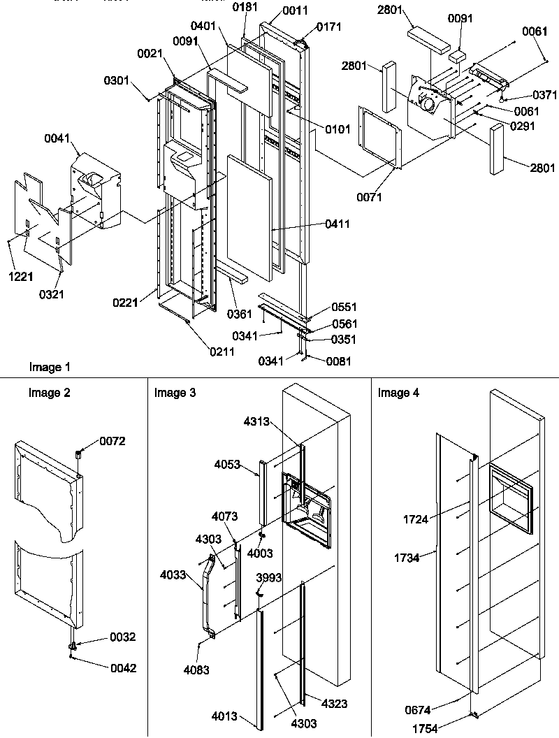 Amana SRD25VPE-P1190326WE freezer door diagram