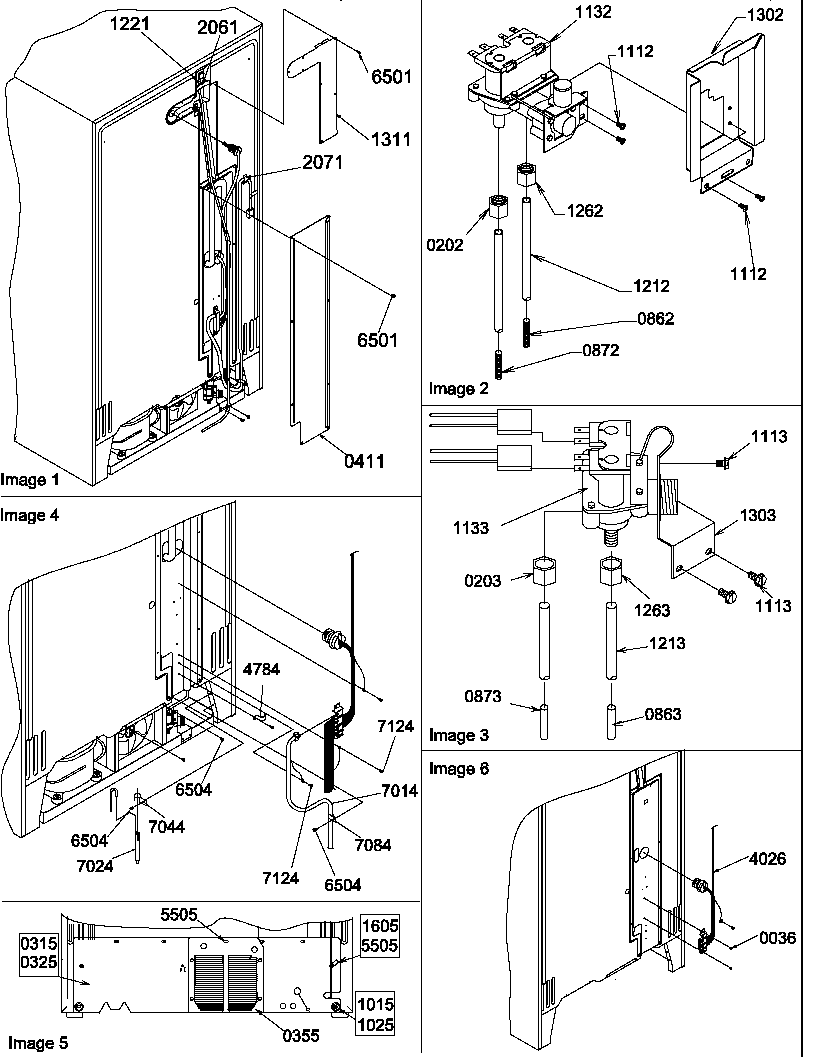 Amana SRD25VPE-P1190326WE cabinet back diagram