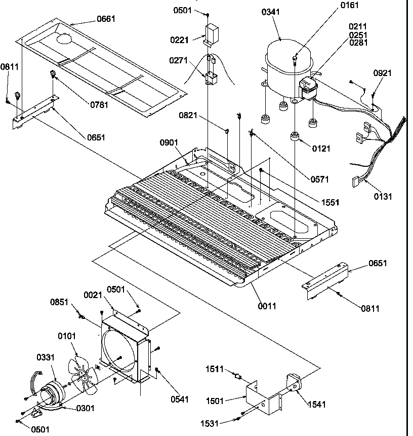 Amana SM22TBL-P1190212WL machine compartment diagram