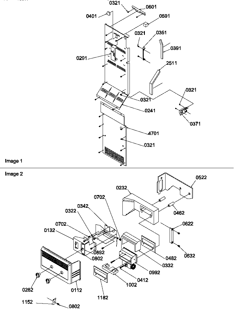 Amana SM22TBL-P1190212WL control assy diagram