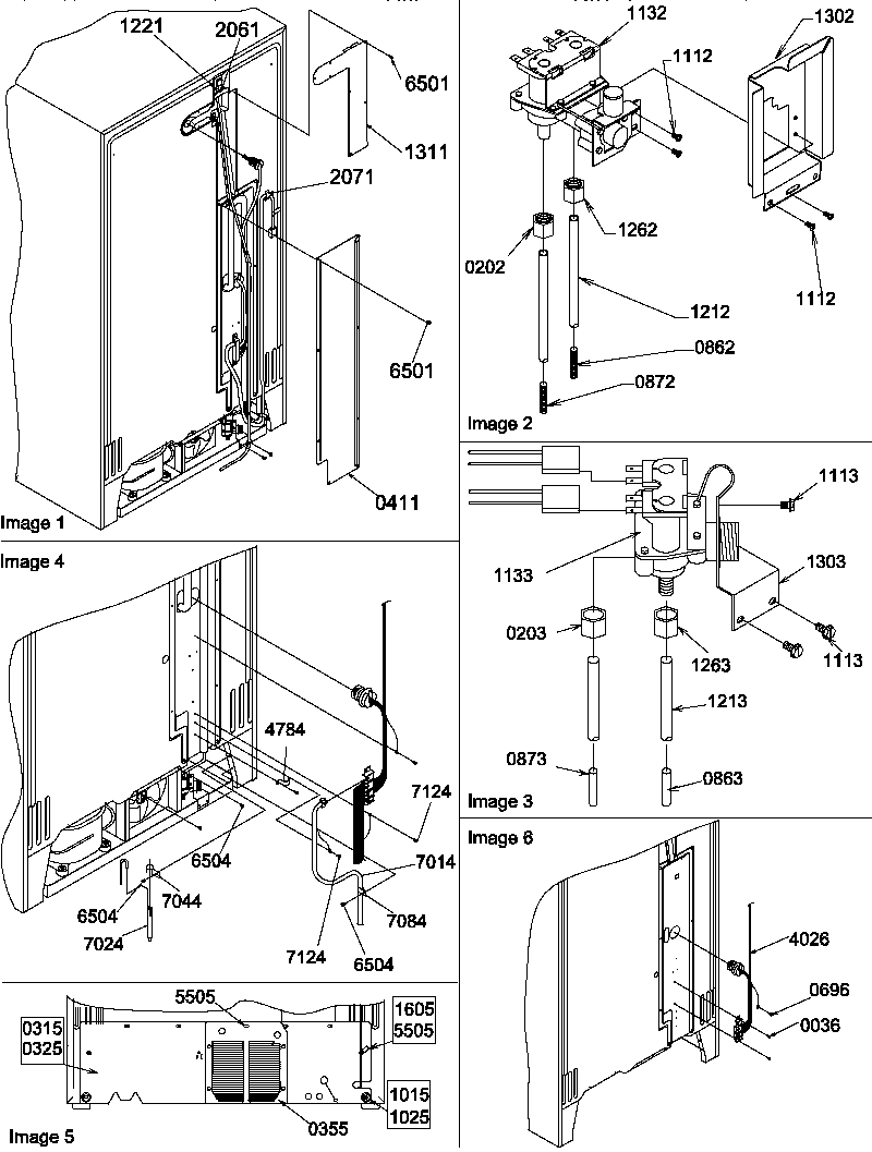 Amana SQD25VL-P1190430WL cabinet back diagram