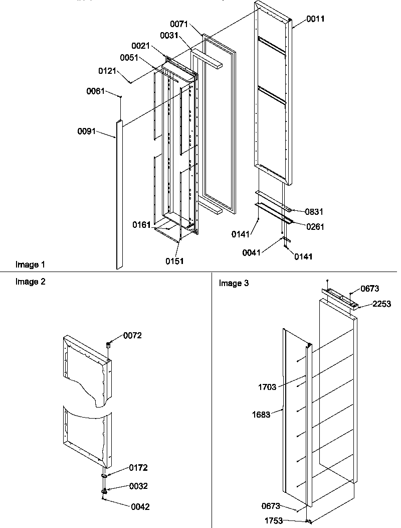 Amana SBIE20TPW-P1190708WW freezer door diagram