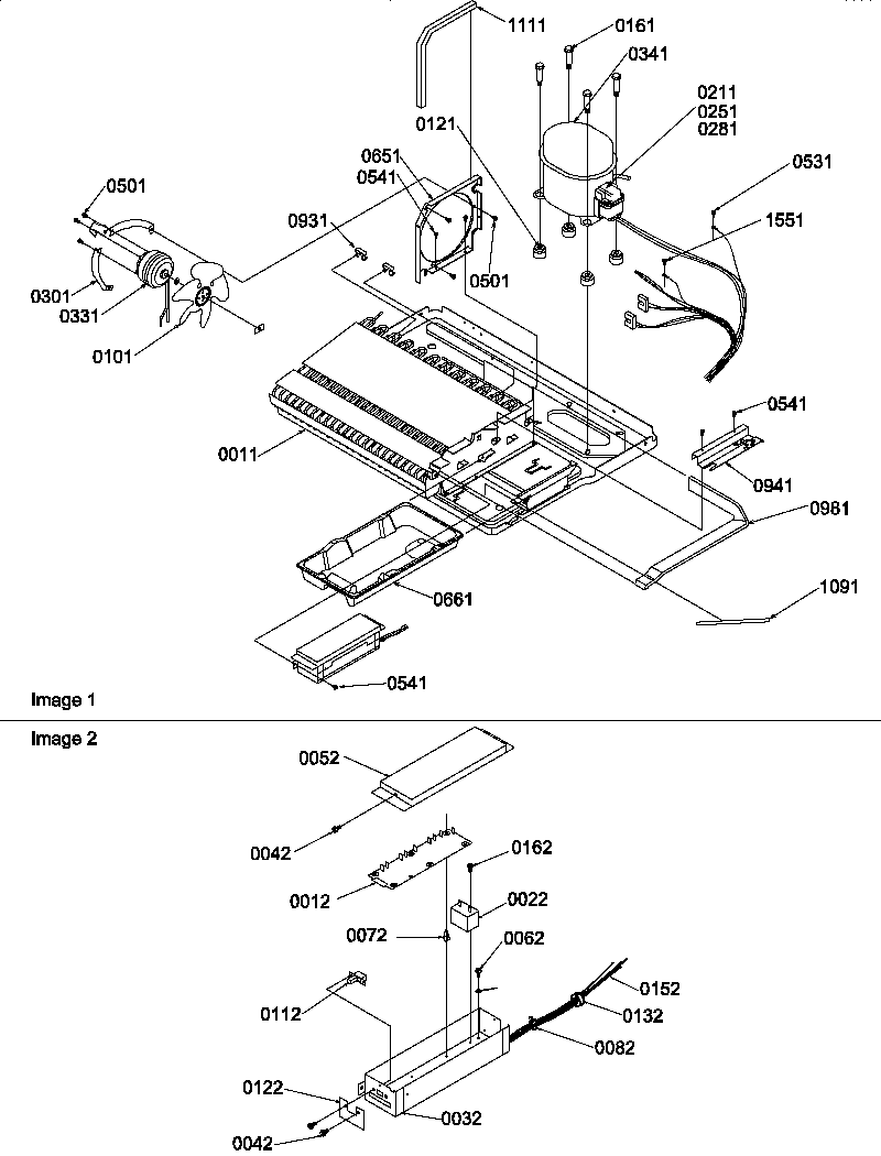 Amana SBIE20TPW-P1190708WW machine compartment diagram