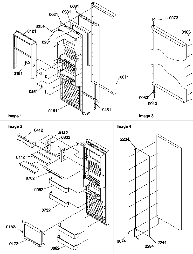 Amana SRD520TW-P1313101WW refrigerator door diagram