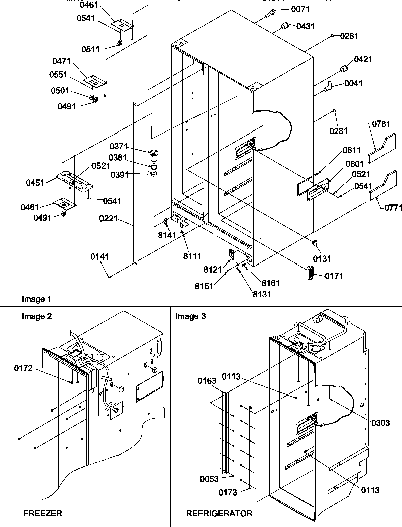 Amana SBD20TPW-P1190006WW cabinet parts diagram