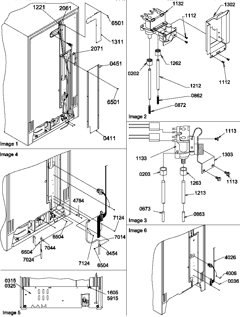 Amana SBD20TPW-P1190006WW cabinet back diagram
