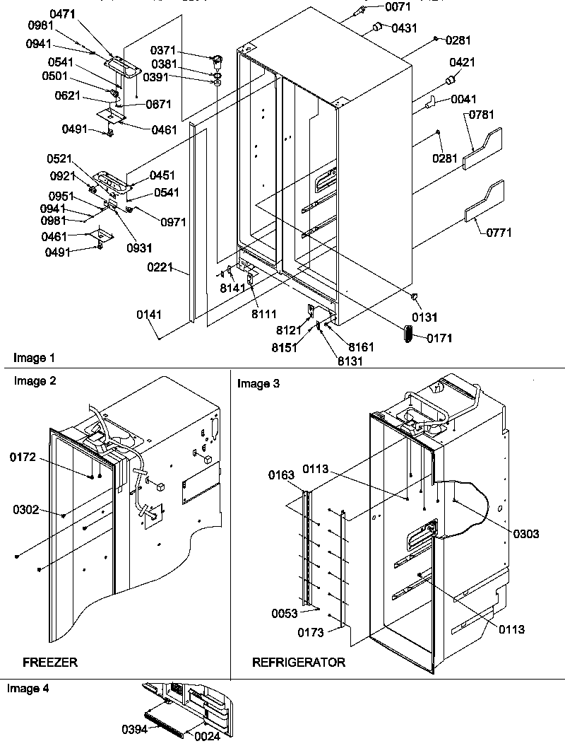 Amana SX322S2L-P1313801WL cabinet parts & toe grille diagram