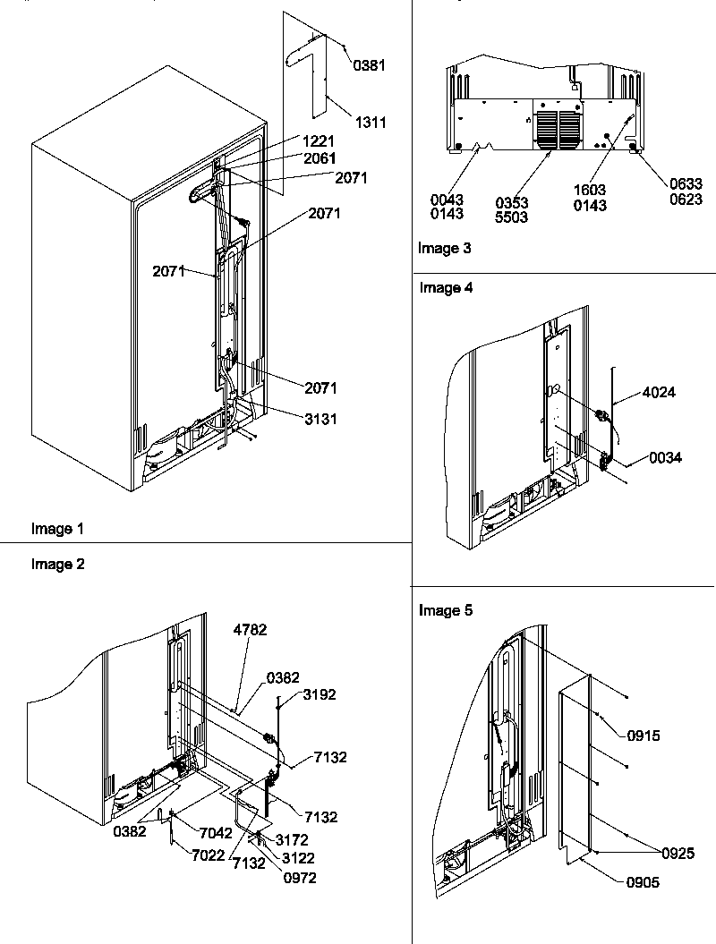 Amana SX322S2L-P1313801WL cabinet back diagram