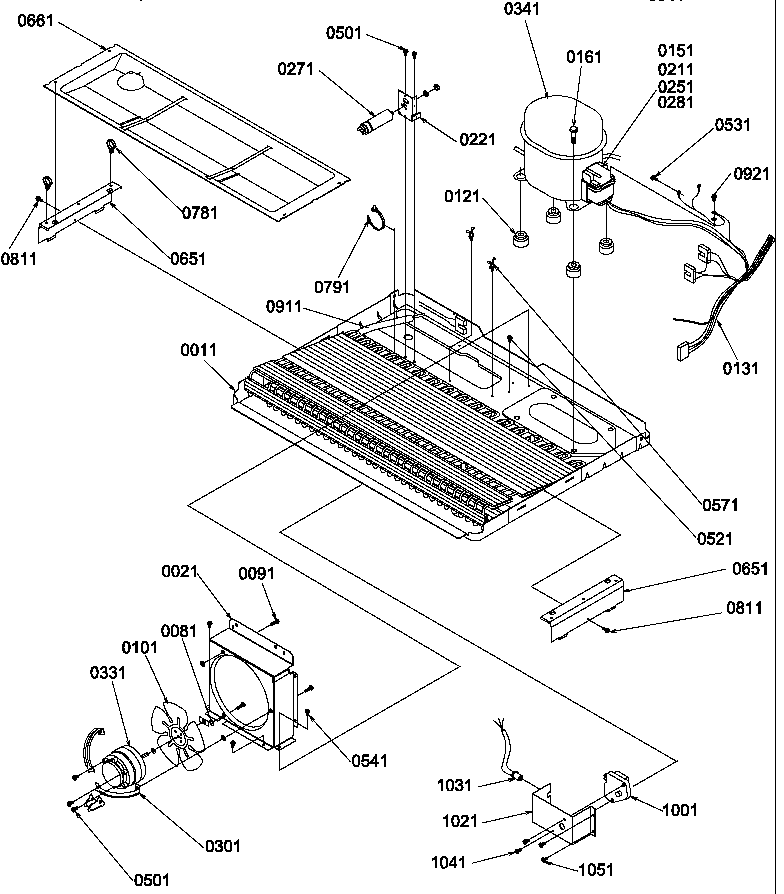Amana SX322S2L-P1313801WL machine compartment diagram