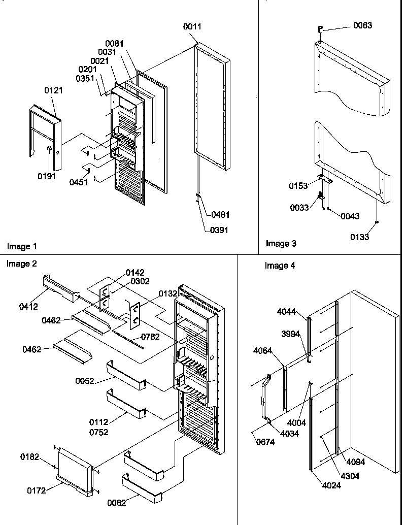 Amana SRD327S3L-P1312502WL refrigerator door diagram