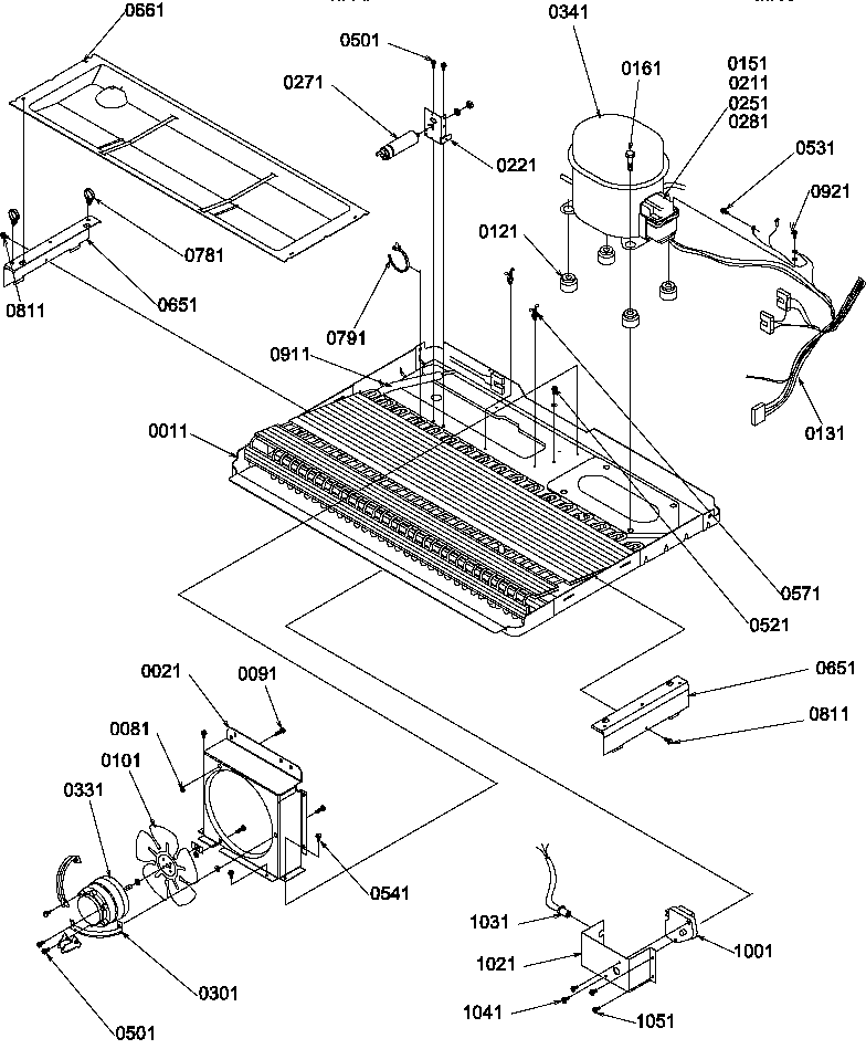 Amana SRD327S3L-P1312502WL machine compartment diagram