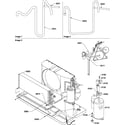 Amana PTH153A35AA/P1202244R compressor/tubing diagram