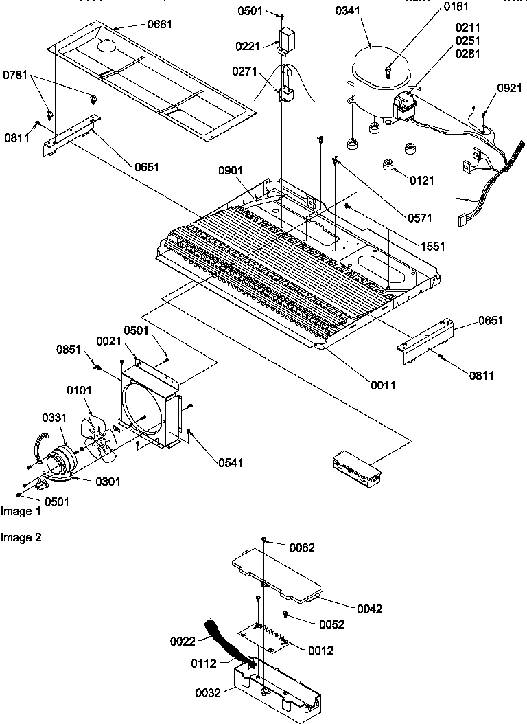 Amana SXD27TE-P1302802WE machine compartment diagram