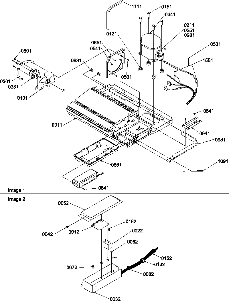 Amana SBI20TPSW-P1190706WW machine compartment diagram