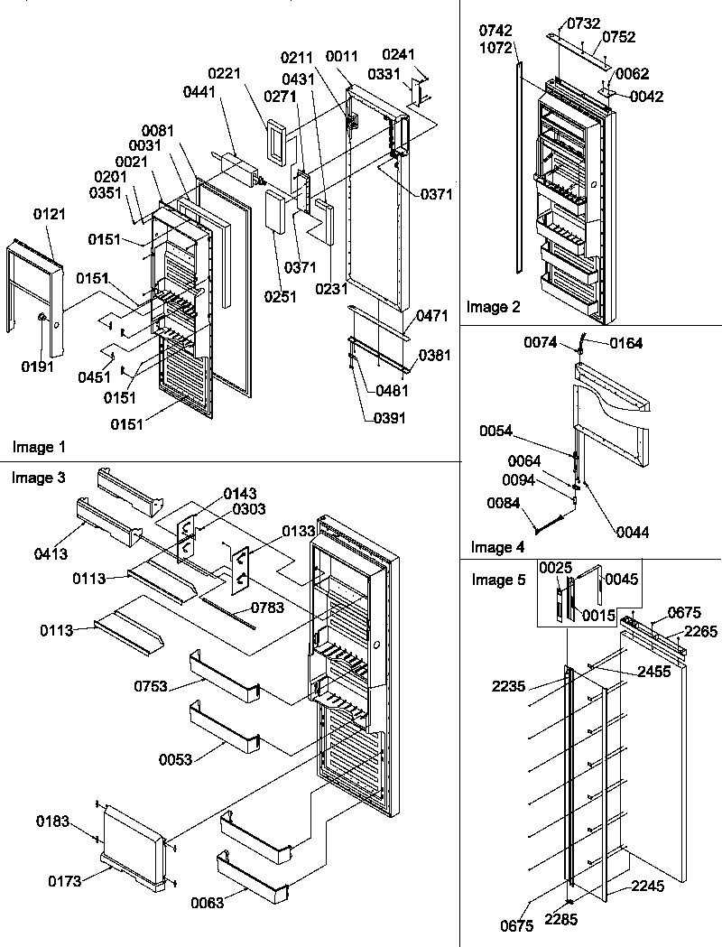 Amana SRDE520TBW-P1308702WW refrigerator door diagram