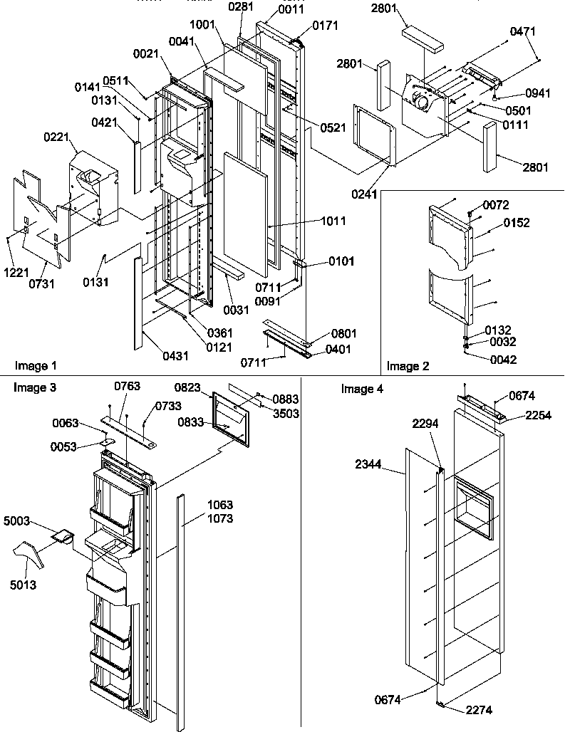 Amana SRDE520TBW-P1308702WW freezer door diagram