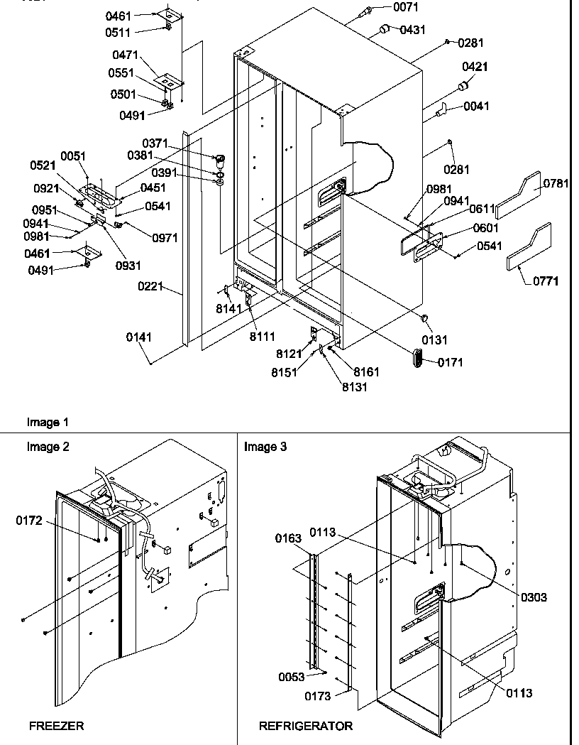 Amana SRDE520TBW-P1308702WW cabinet parts diagram