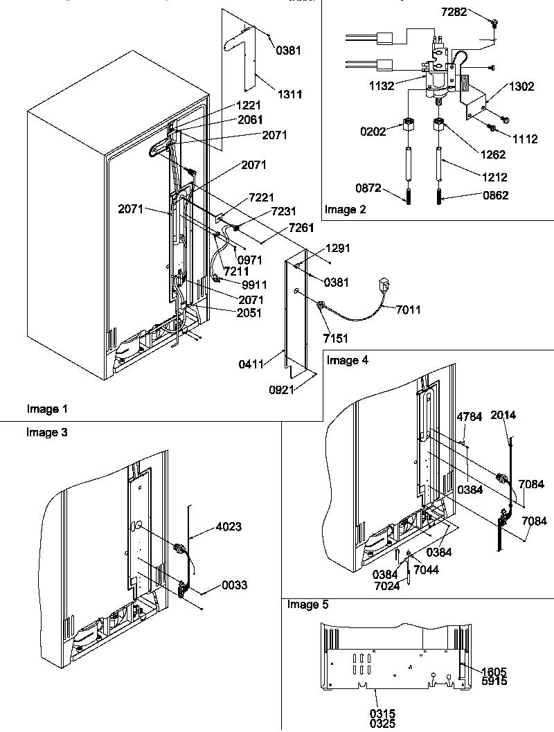 Amana SRDE520TBW-P1308702WW cabinet back diagram