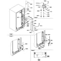 Amana SRDE520TBW-P1312402WW cabinet back diagram