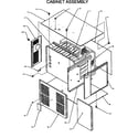 Amana GBI115A35A/P1176906F cabinet assembly diagram