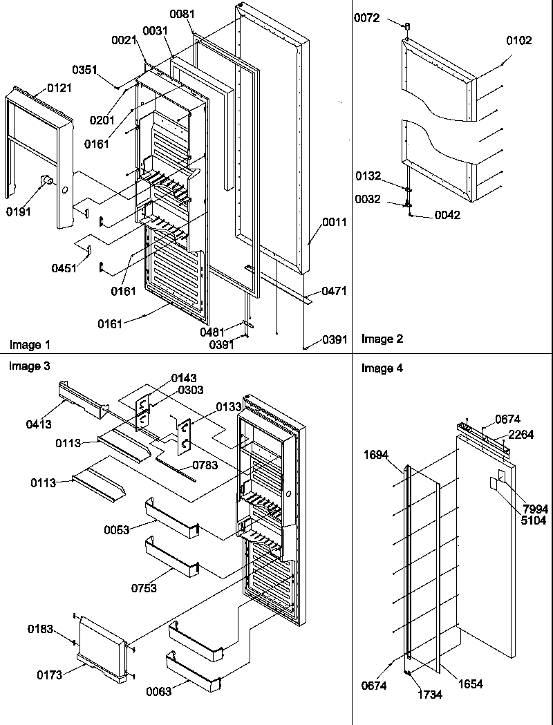 Amana SR520TW-P1312901W refrigerator door diagram