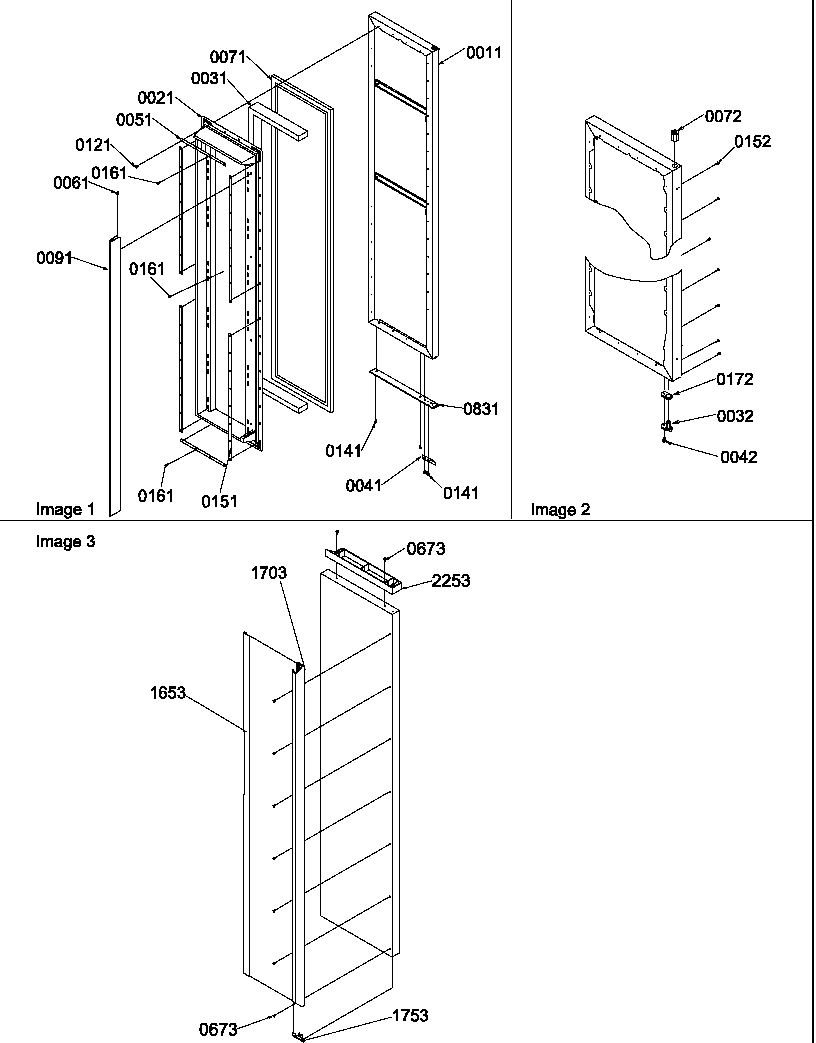 Amana SR520TW-P1312901W freezer door diagram