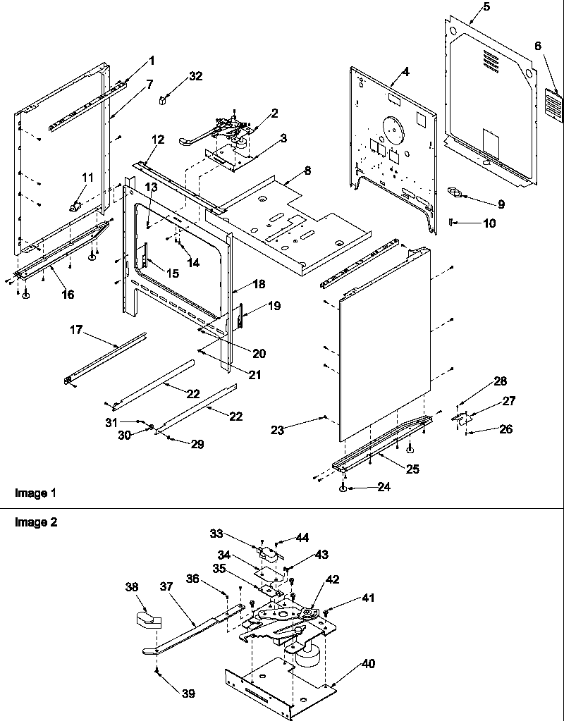 Amana ART6110E-P1143447NE cabinet diagram