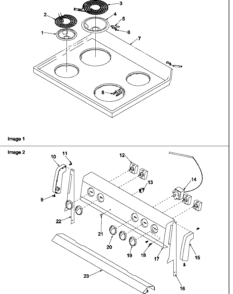 Amana ARR3100NL-P1143494NL main top and backguard diagram