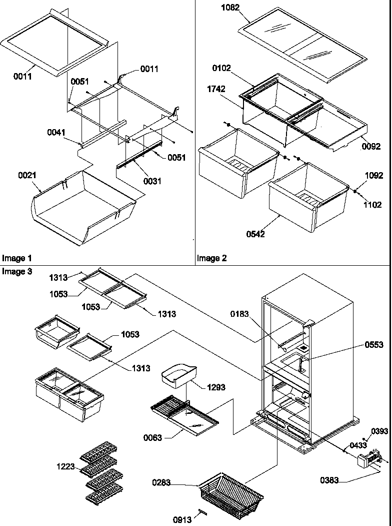 Amana BBI20TE-P1199101WE shelving diagram