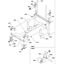 Amana BBI20TE-P1199101WE bottom hinge and roller assembly diagram
