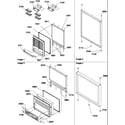 Amana BBI20TE-P1199101WE door assemblies diagram