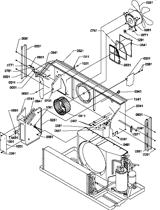 Amana PTC125A30CA/P1202332R chassis diagram