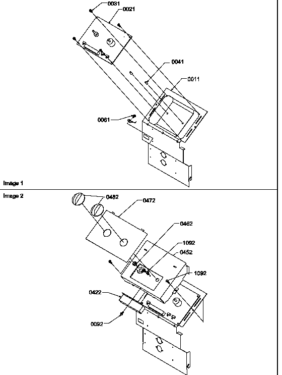 Amana PTC125A30CA/P1202332R control panel diagram