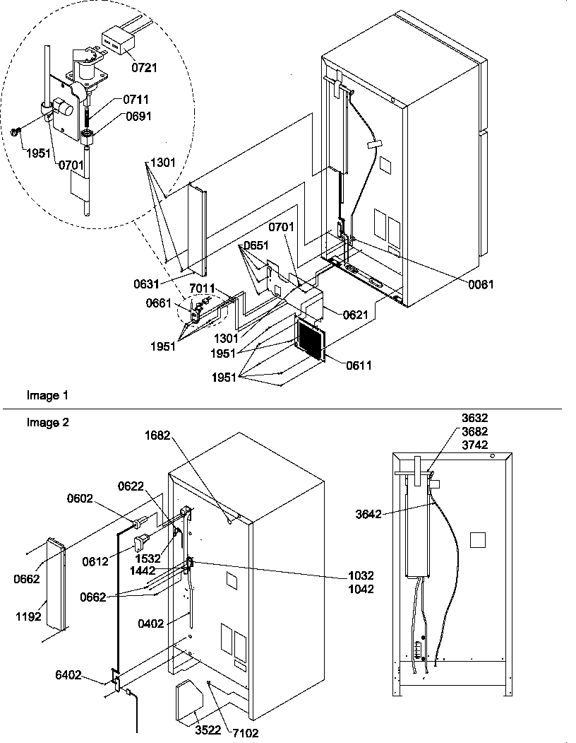 Amana TH21V2L-P1315902WL cabinet back diagram