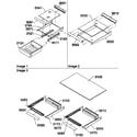 Amana TA18TL-P1304501WL shelving assemblies diagram