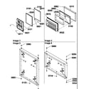 Amana TA18TL-P1304501WL door assemblies diagram