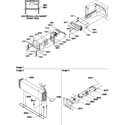 Amana TR25V2W-P1316101WW evaporator and fan motor assemblies diagram