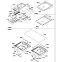 Amana TR25V2W-P1316101WW shelving assemblies diagram