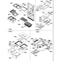 Amana BG20T2L-P1316303WL shelving assemblies diagram