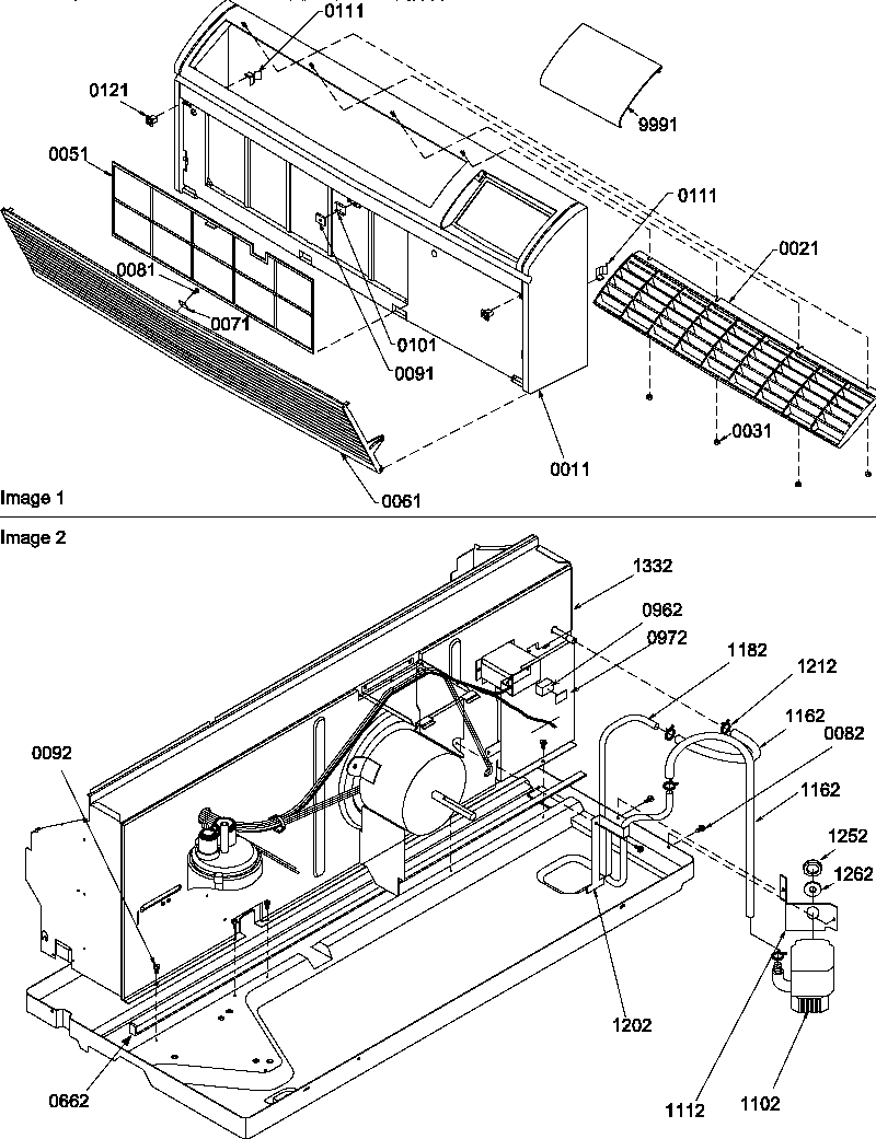 Amana PTH123A50JA/P1217820R front/chassis diagram