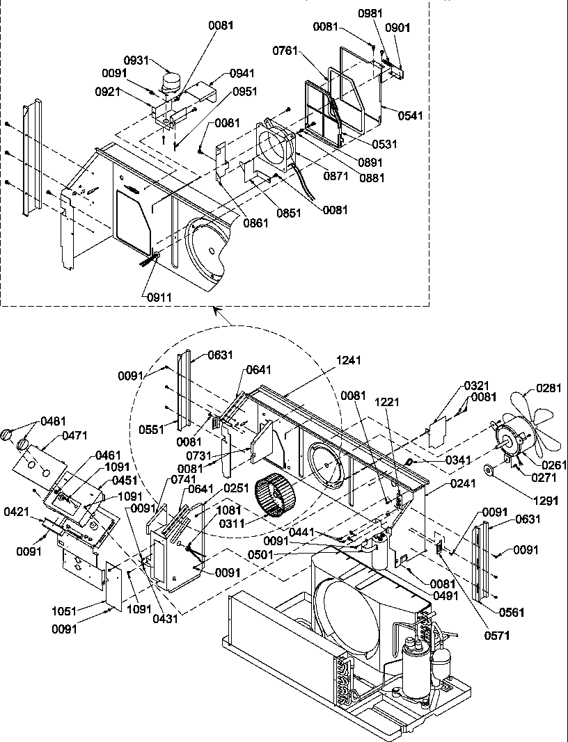 Amana PTH123A50JA/P1217820R chassis diagram