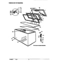 Amana C101DW/P1125104WW cabinet and lid assembly diagram