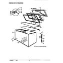 Amana C70DW/P1125102WW cabinet and lid assembly diagram