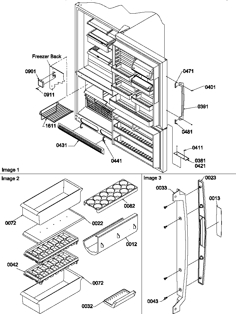 Amana BX20S5L-P1196506WL door handles & accessories diagram