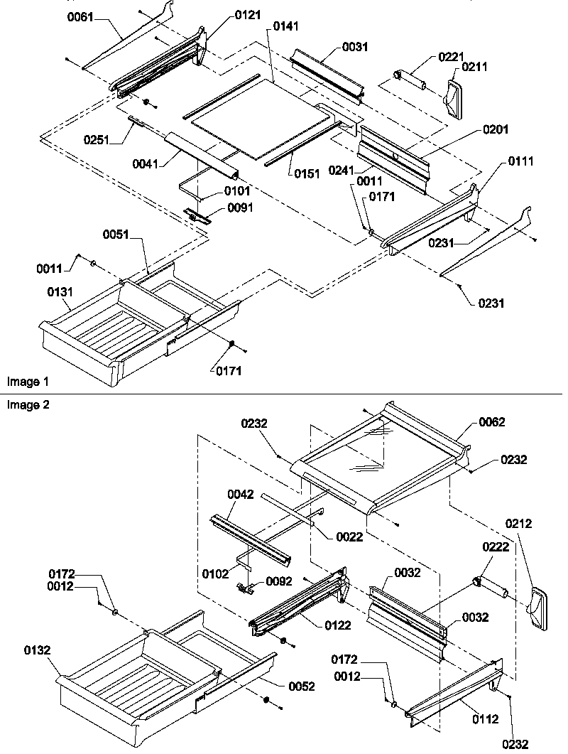 Amana BX20S5L-P1196506WL deli assembly diagram