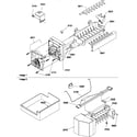 Amana TZI18V2W-P1319002WW ice maker assembly parts diagram