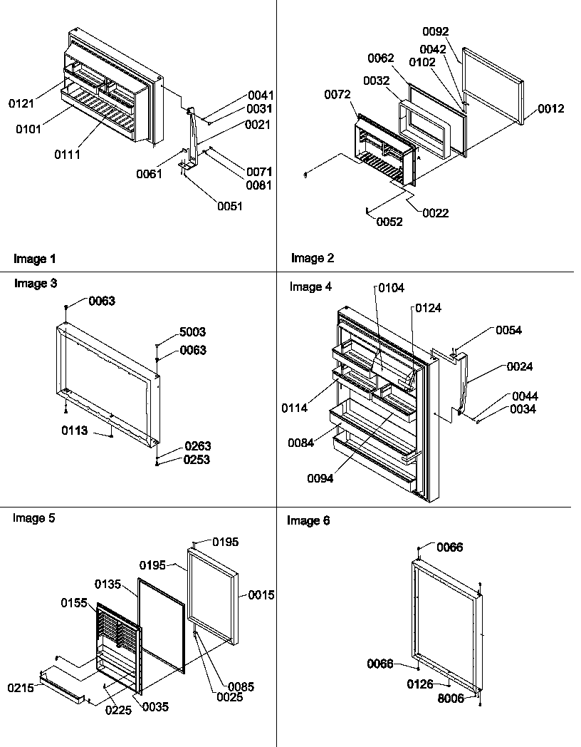 Amana TX19V2W-P1315802WW door assemblies and handles diagram