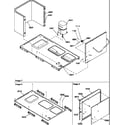 Amana PGB58B1352C/P1183311C compressor/basepan diagram